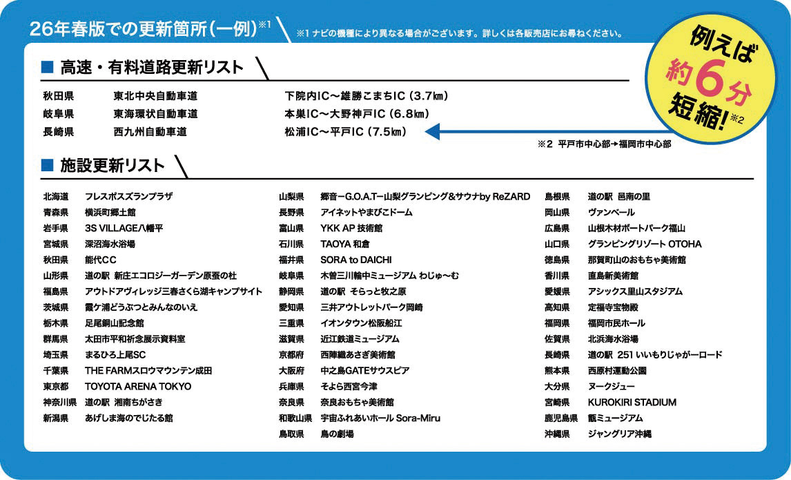 トヨタ純正ナビ地図ソフト 2026年春版 発売！ | トヨタユナイテッド
