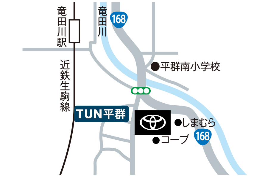 TUN平群　地図